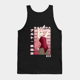 HARUNO SAKURA - Streetwear Style Tank Top